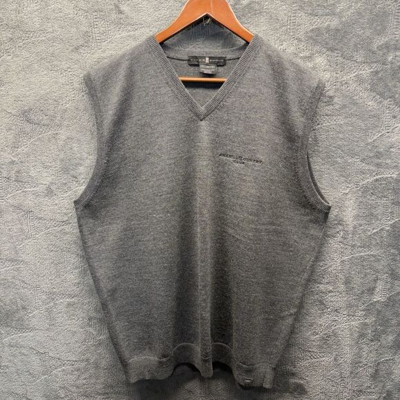 Tiger Woods Sweater Vest Men‎ XL Amarillo Country Club Merino Wool Blend Golf - Picture 1 of 12